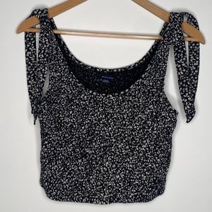 American eagle strength crop top with shoulder ties
